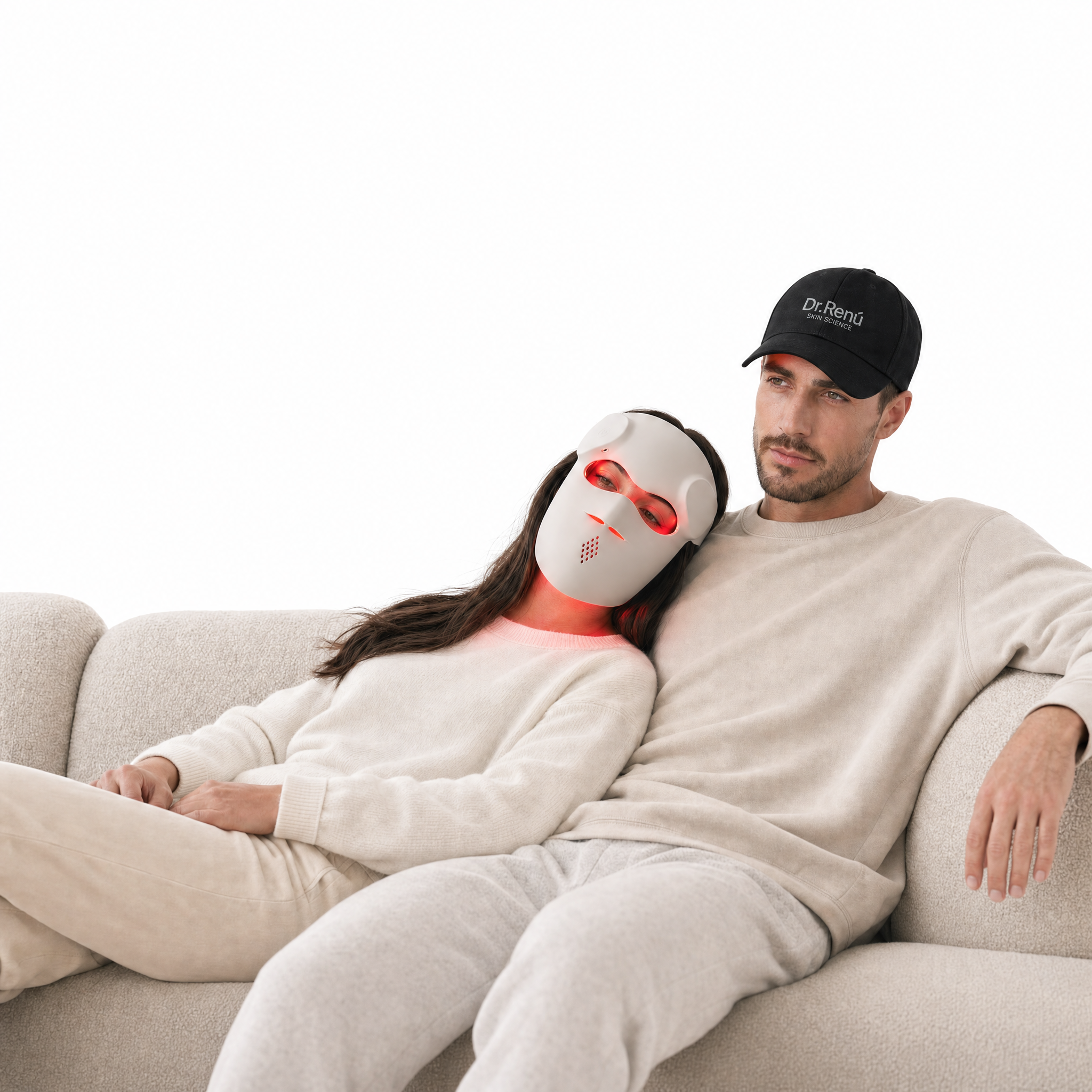 LED Hat + LED Face Mask